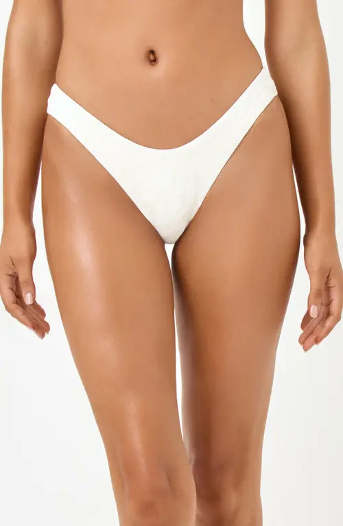 LSPACE Rocky Classic Bikini Bottoms in Cream at Nordstrom, Size Large | Nordstrom
