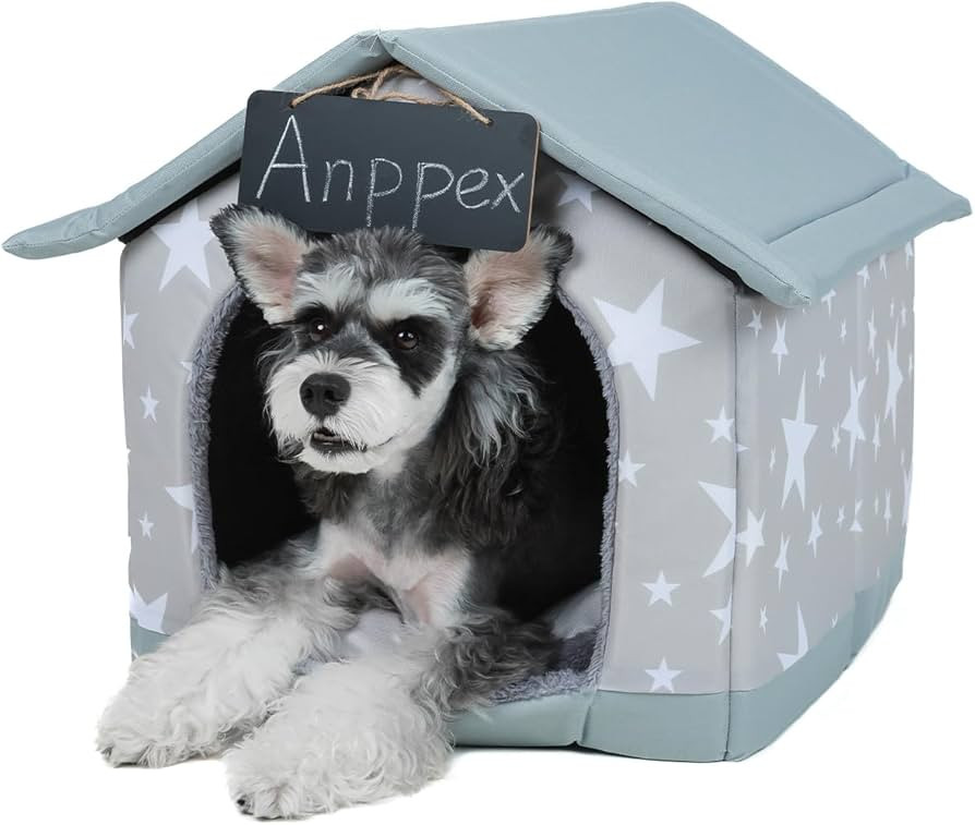 ANPPEX Small Dog House Indoor,M Size Indoor Dog House for Small Dogs and Cats,Covered Dog Bed wit... | Amazon (US)