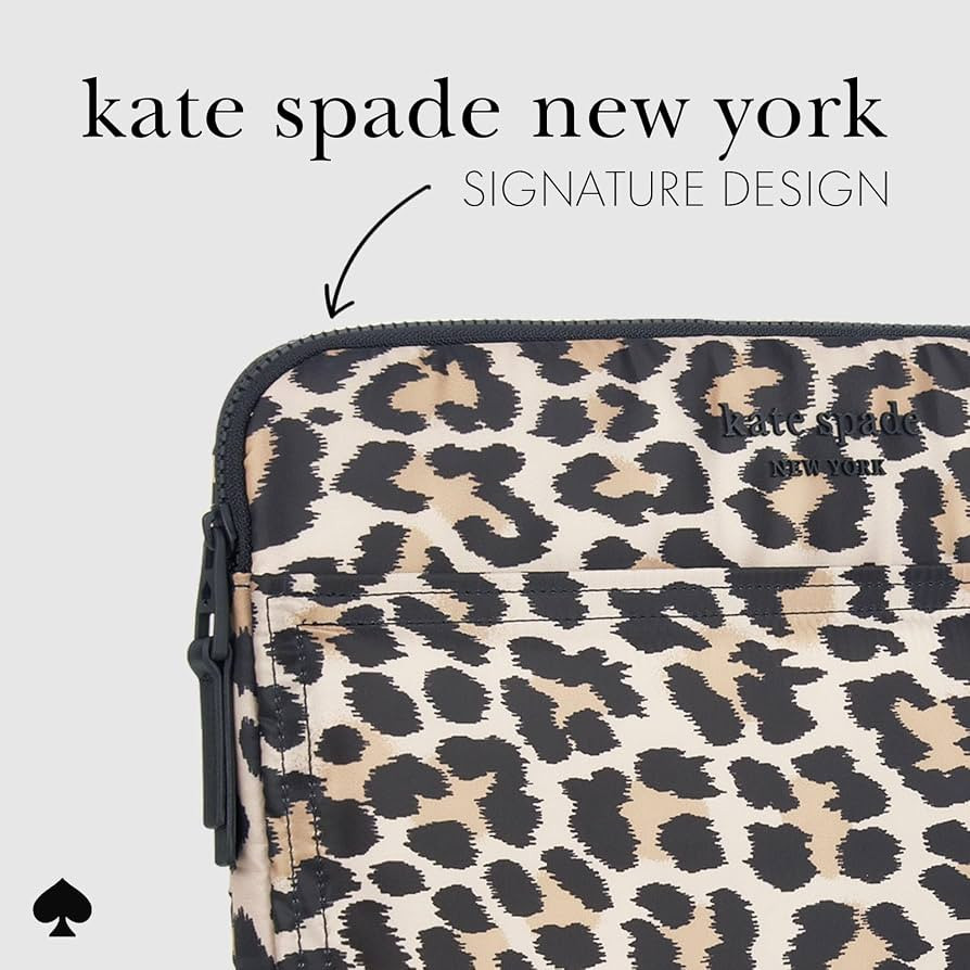 kate spade new york Puffer Laptop Sleeve 16 Inch - Classic Leopard - for 15 to 16 inch MacBook Pr... | Amazon (US)
