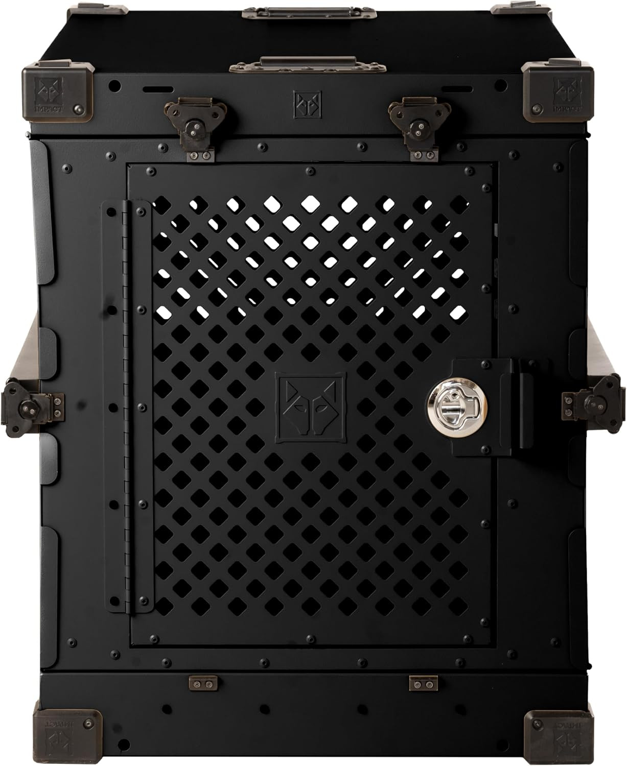 Impact Collapsible Dog Crate - Heavy Duty Travel Aluminum Kennel, Black 34" | Amazon (US)