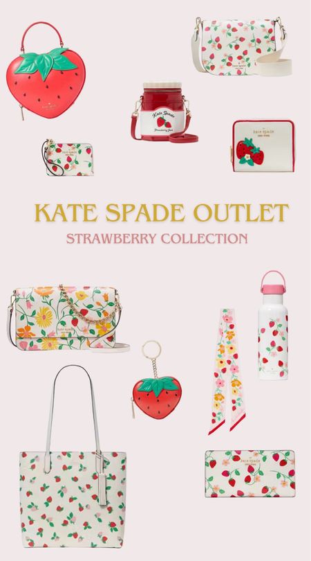 This strawberry Kate spade outlet collection is too cute! I love the strawberry and jam bags! 

#LTKstyletip #LTKSeasonal