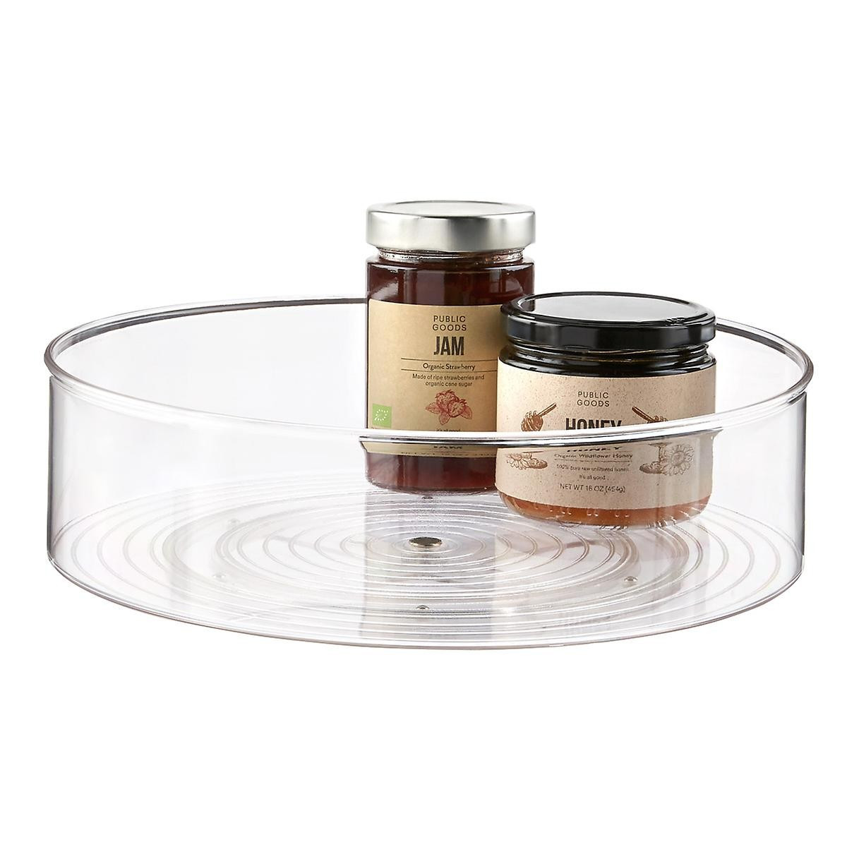 iDESIGN Linus Large Deep Turntable Clear | The Container Store