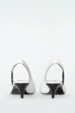 PERFORATED LEATHER SLINGBACK HEELS | COS UK