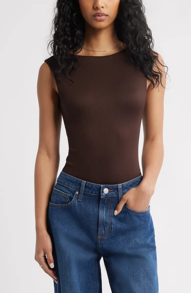 BP. Open Back Butter Rib Bodysuit | Nordstrom | Nordstrom