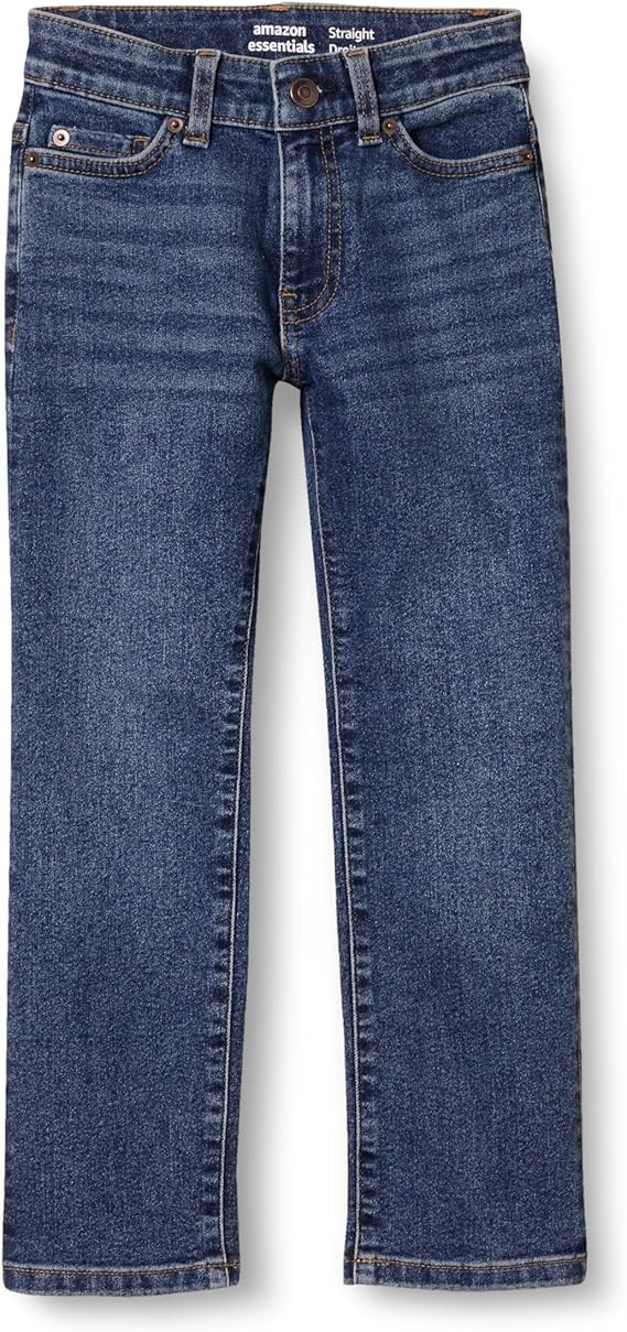 Amazon Essentials Boys' Regular Straight-Fit Jeans | Amazon (US)