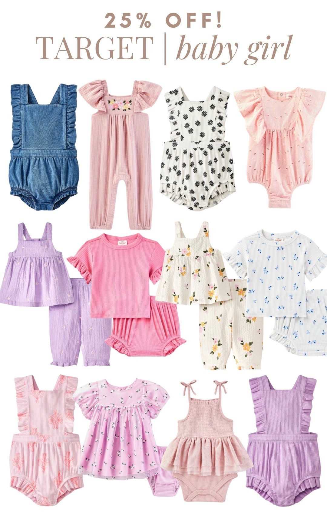 25% off baby girl outfits at target!

#LTKSaleAlert #LTKKids #LTKBaby