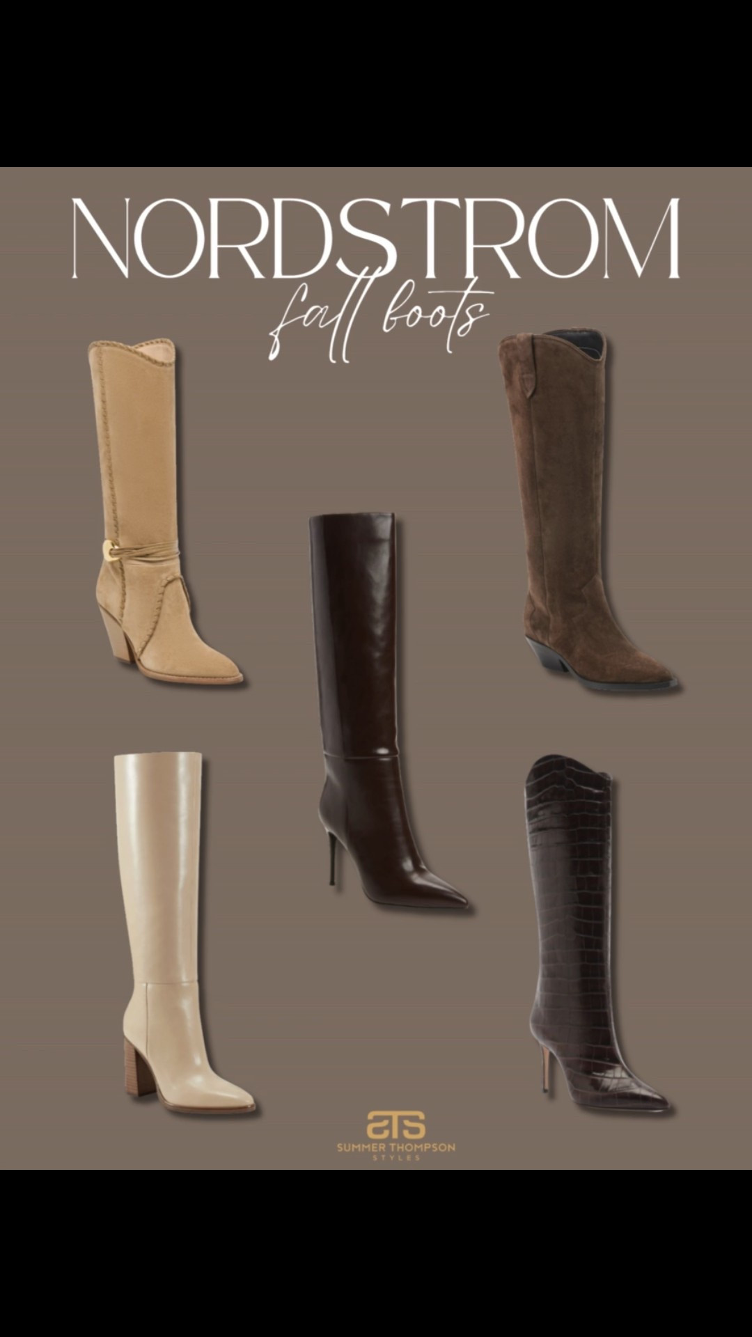 Nordstrom. Neutral. Tall boots. Crocodile. Suede. Leather. Stiletto. Heeled boots. Fall style. Fall fashion. Closet staple  

#LTKStyleTip #LTKShoeCrush #LTKSeasonal