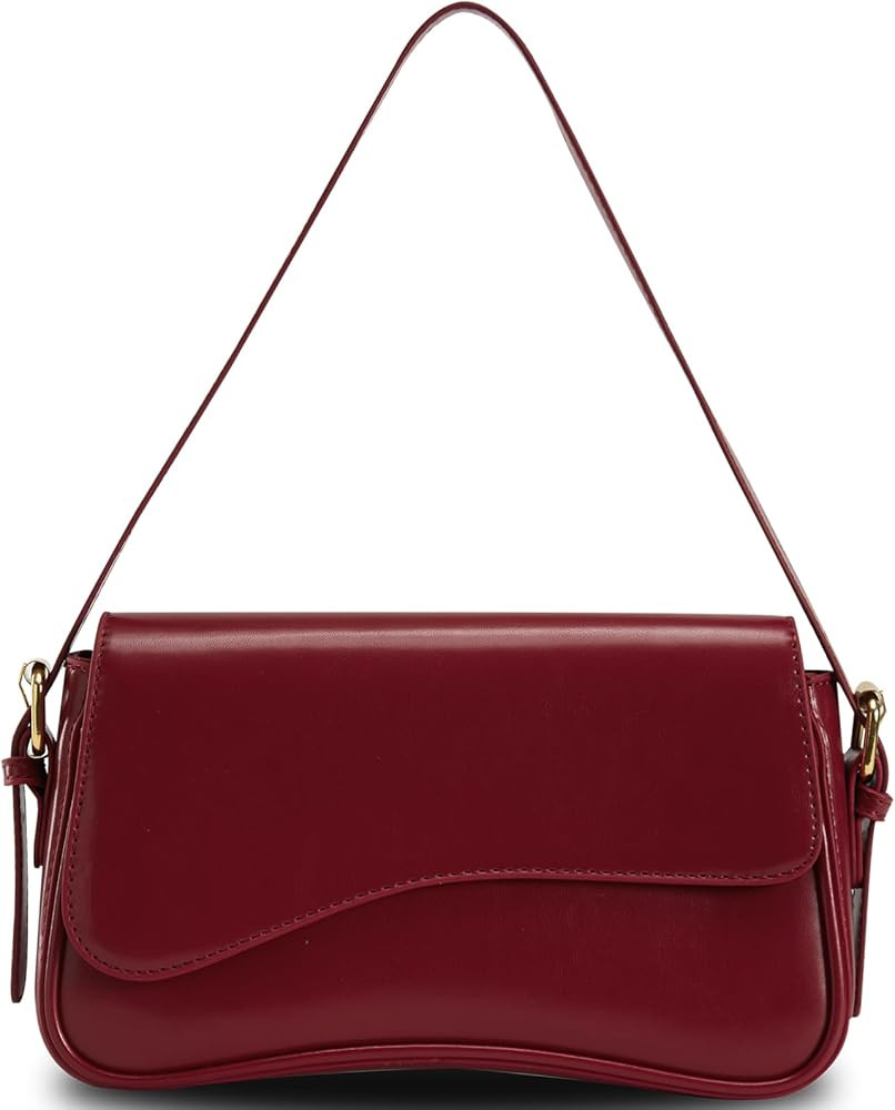 Shoulder Bag for women Y2K Clutch Purse Handbag PU Leather Tote Bag with 2 Removable Straps Cross... | Amazon (US)