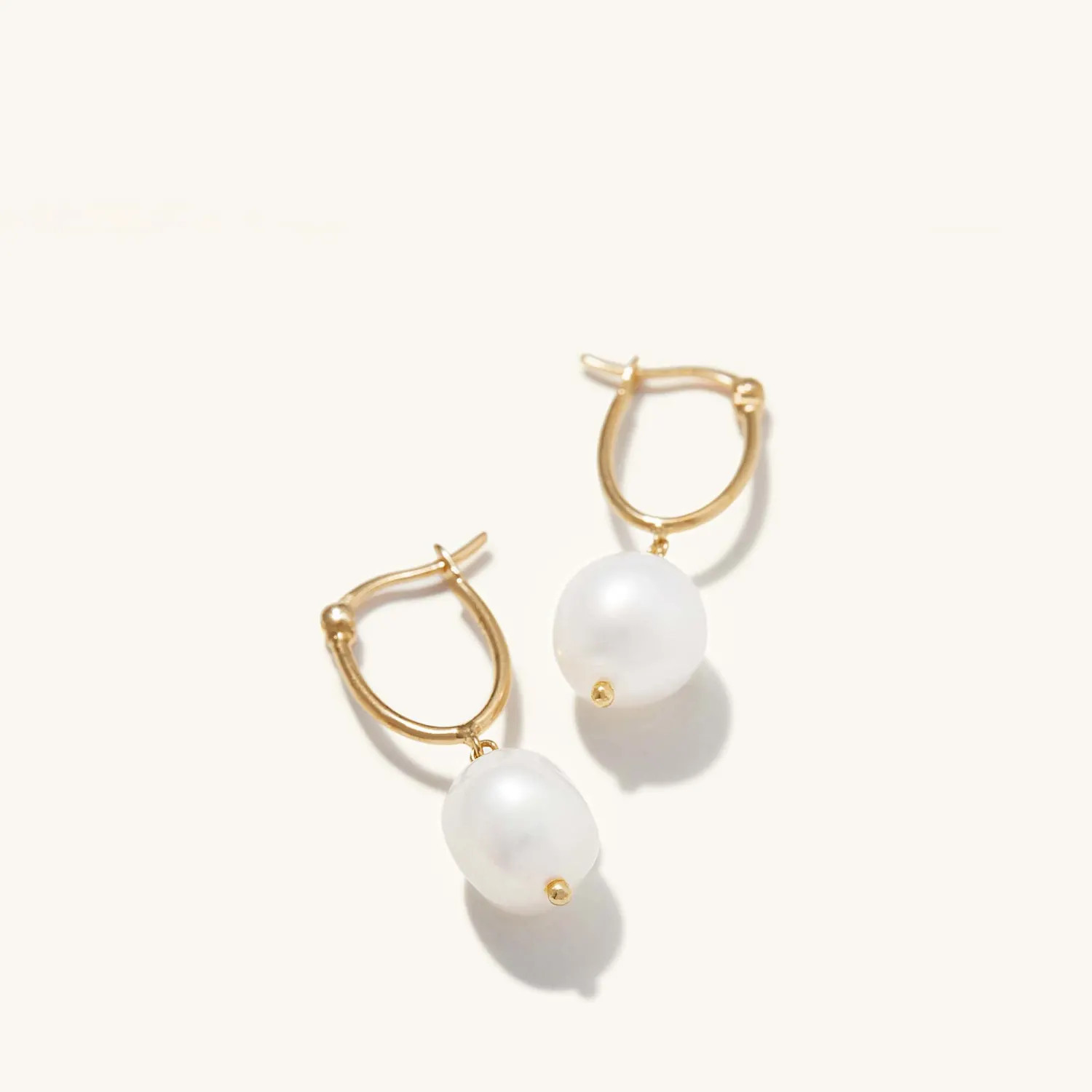Organic Pearl Hoops  - $78 | Mejuri (Global)