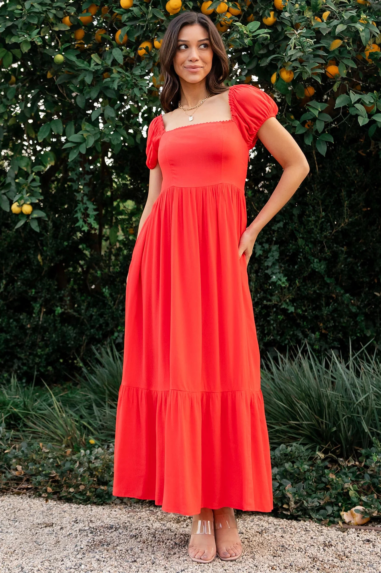 Ilona Maxi Dress | Cherry Red | Baltic Born
