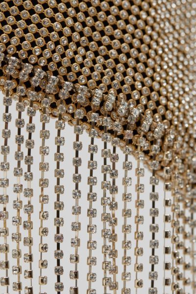 Rhinestone Studded Clutch Bag - Gold - Ladies | H&M GB | H&M (UK, MY, IN, SG, PH, TW, HK)