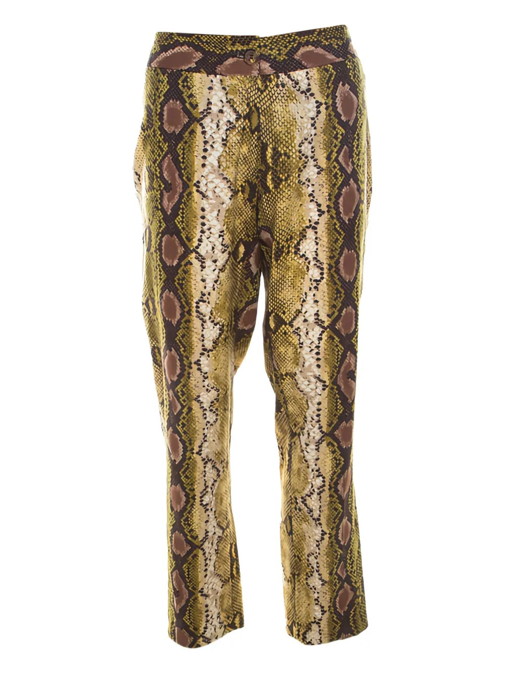 Michael Kors Vintage snakeskin-print trousers - Brown | Farfetch Global