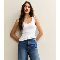 Women's White Scoop Neck Vest New Look | New Look (UK)