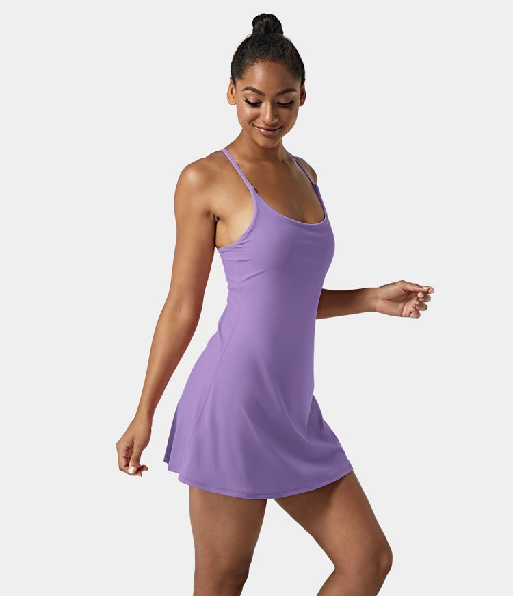 Women’s Everyday Cloudful™ Air Fabric Backless 2-in-1 Cool Touch Activity Dress-Euphoria Air ... | HALARA