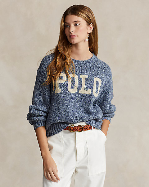 Logo Cotton Crewneck Jumper | Ralph Lauren (UK)