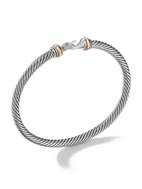 David Yurman - Cable Buckle Bracelet with Gold | Saks Fifth Avenue