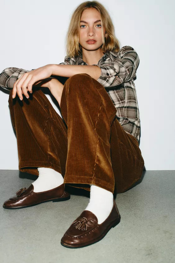 LEATHER TASSEL LOAFERS | Zara Canada