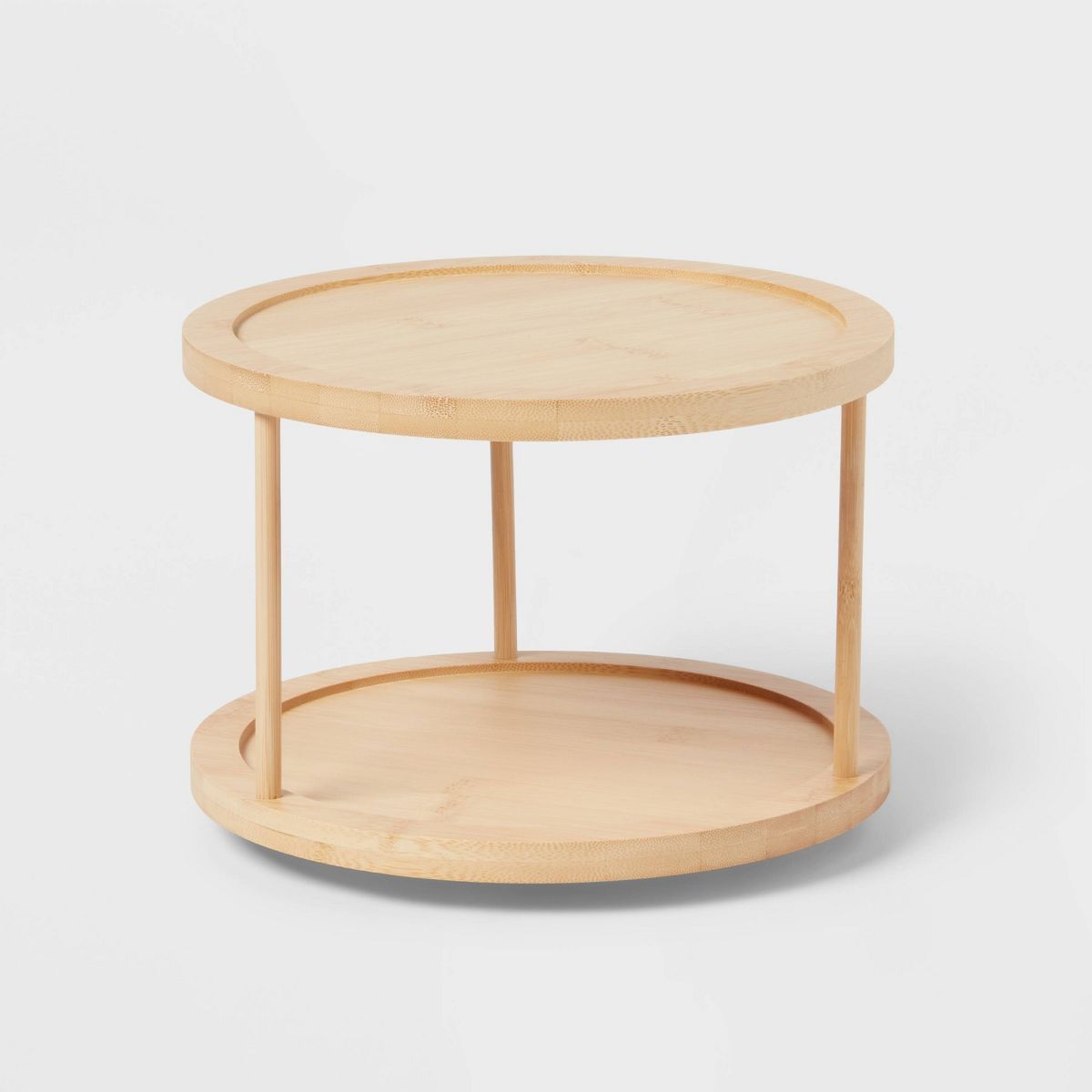 2-Tier Bamboo Lazy Susan Turntable Yellow - Brightroom™ | Target