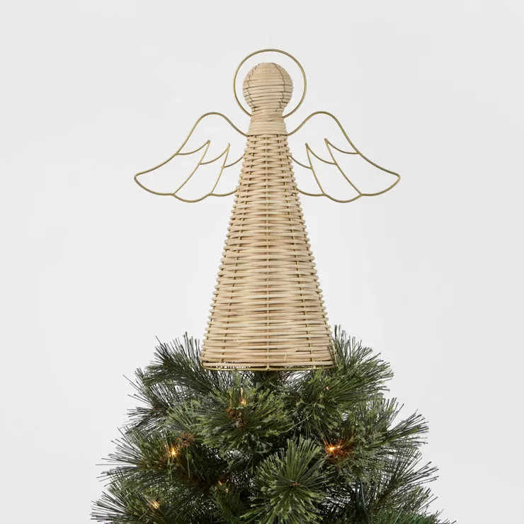 12in Unlit Woven Angel Tree Topper - Wondershop™ | Target