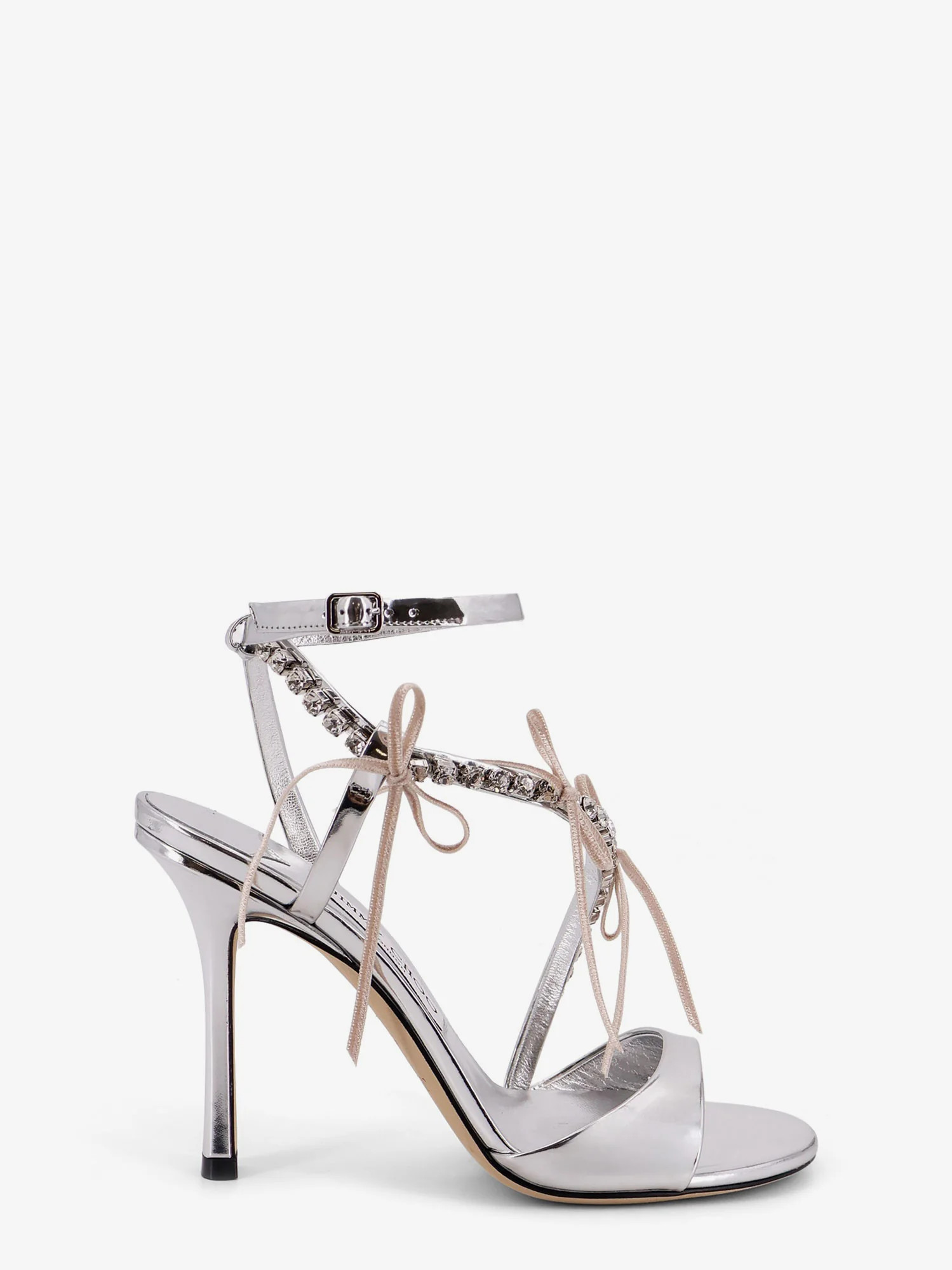 Lula leather sandals with rhinestone detail - JIMMY CHOO - gender_Woman | Nugnes 1920