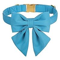 Maca Bates Dog Collar with Bow- Bow for Dog, 12 Solid Colors Sailor Bow Tie Adjustable Collar for Sm | Amazon (US)