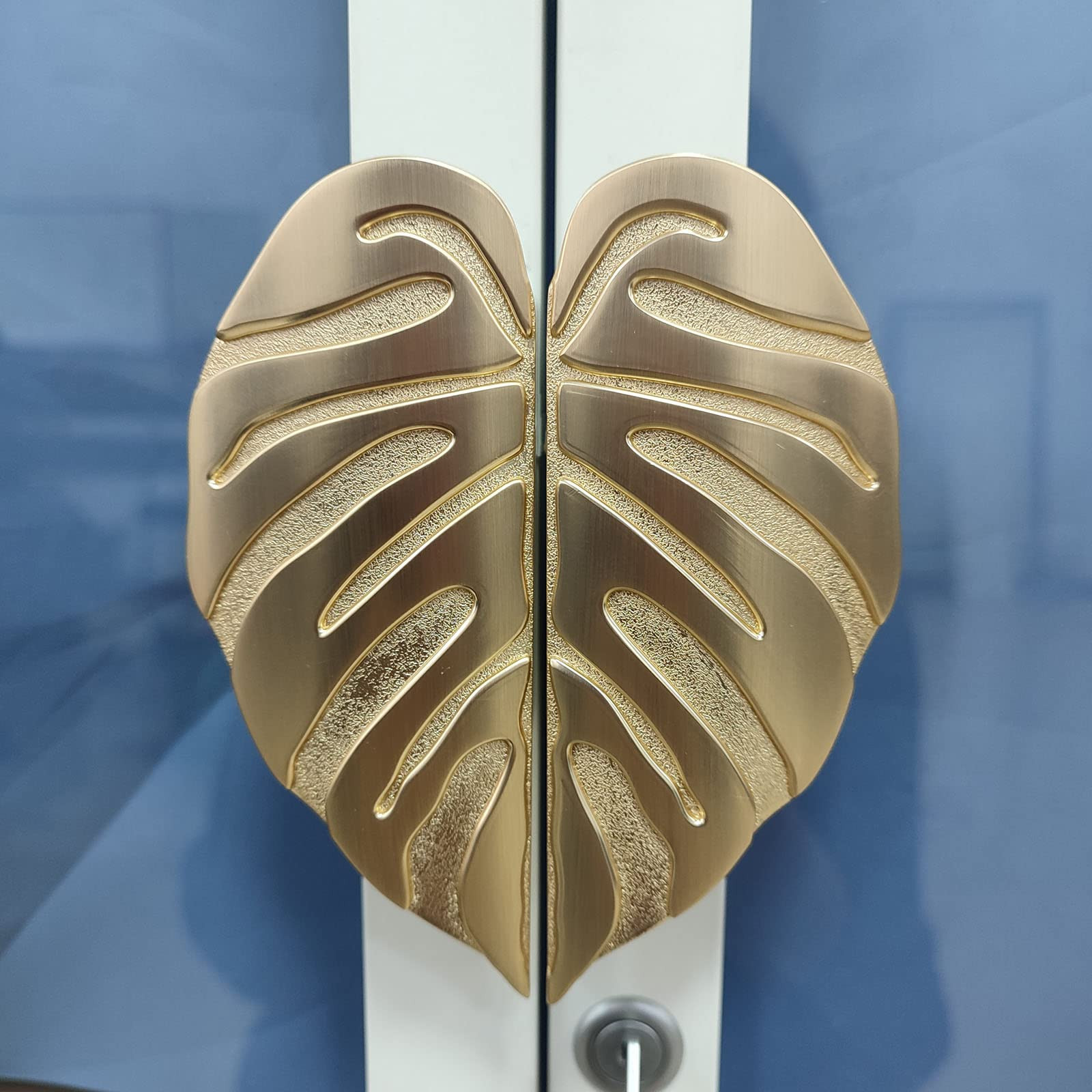 PIAOLGYI Cabinet Handle Leaf Knobs for Milsbo Greenhouse Cabinet,Monstera Glass Door Cabinet Hand... | Amazon (US)