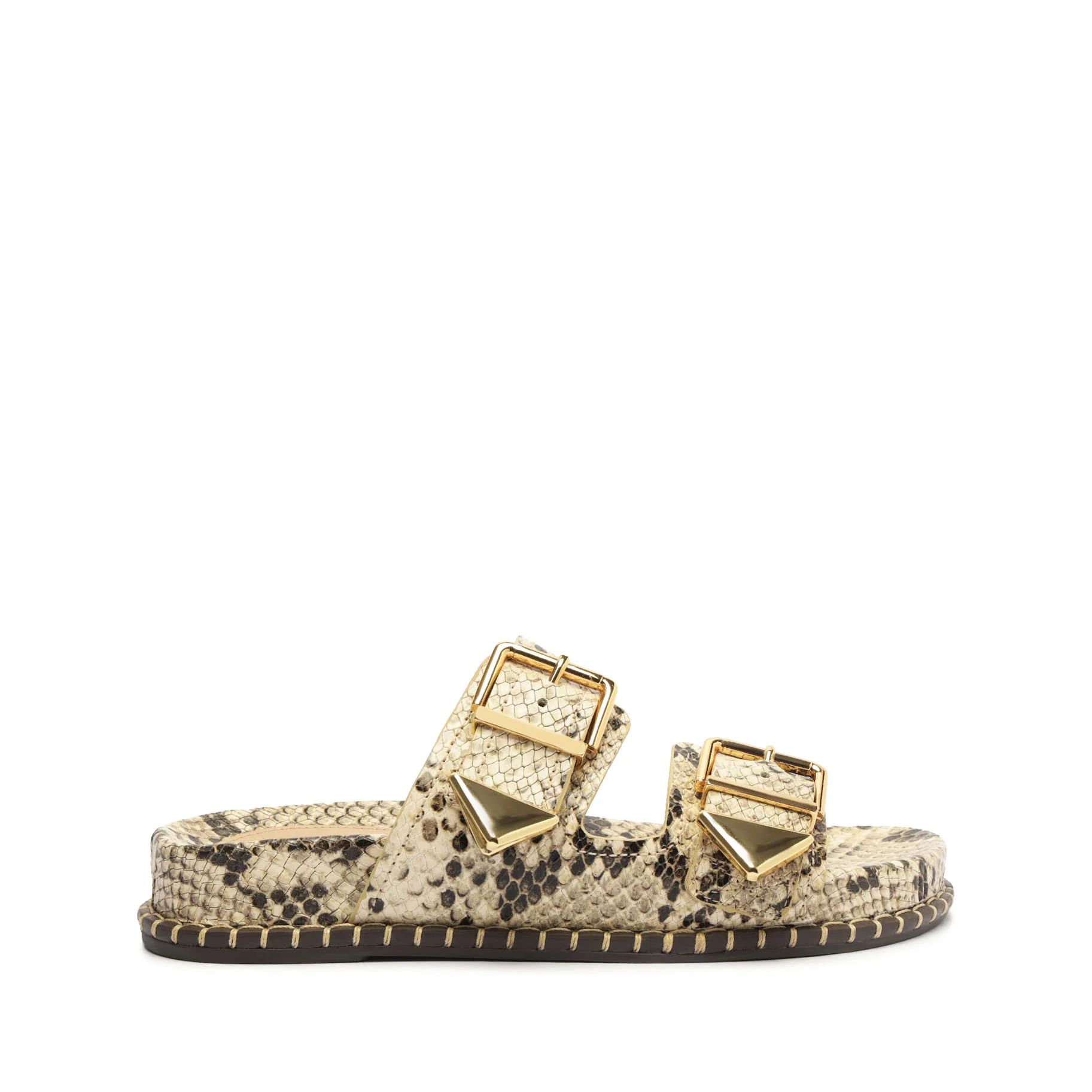 Naomi Sporty Snake-Embossed Leather Sandal | Schutz Shoes (US)