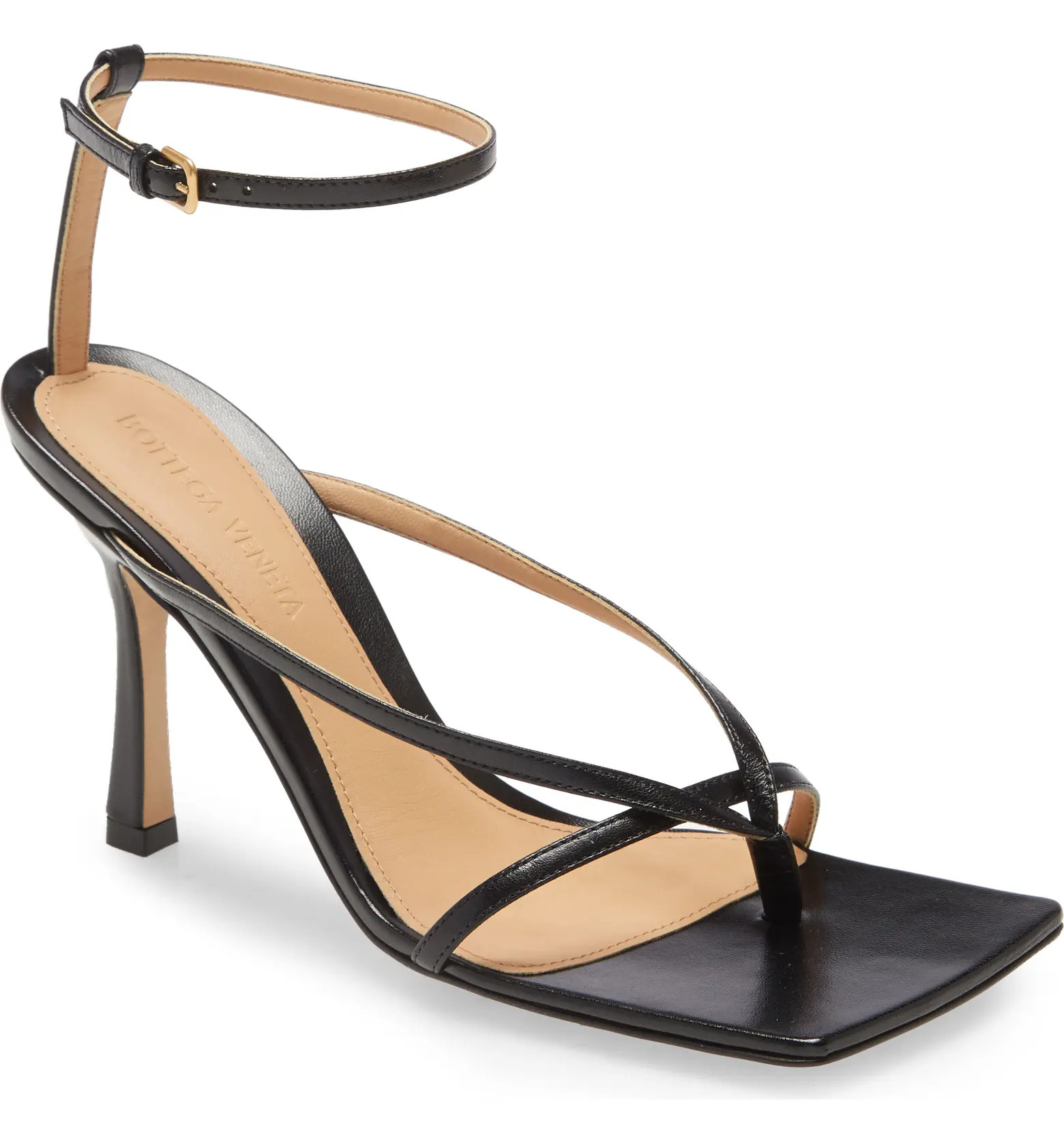 Bottega Veneta Stretch Square Toe Sandal | Nordstrom | Nordstrom