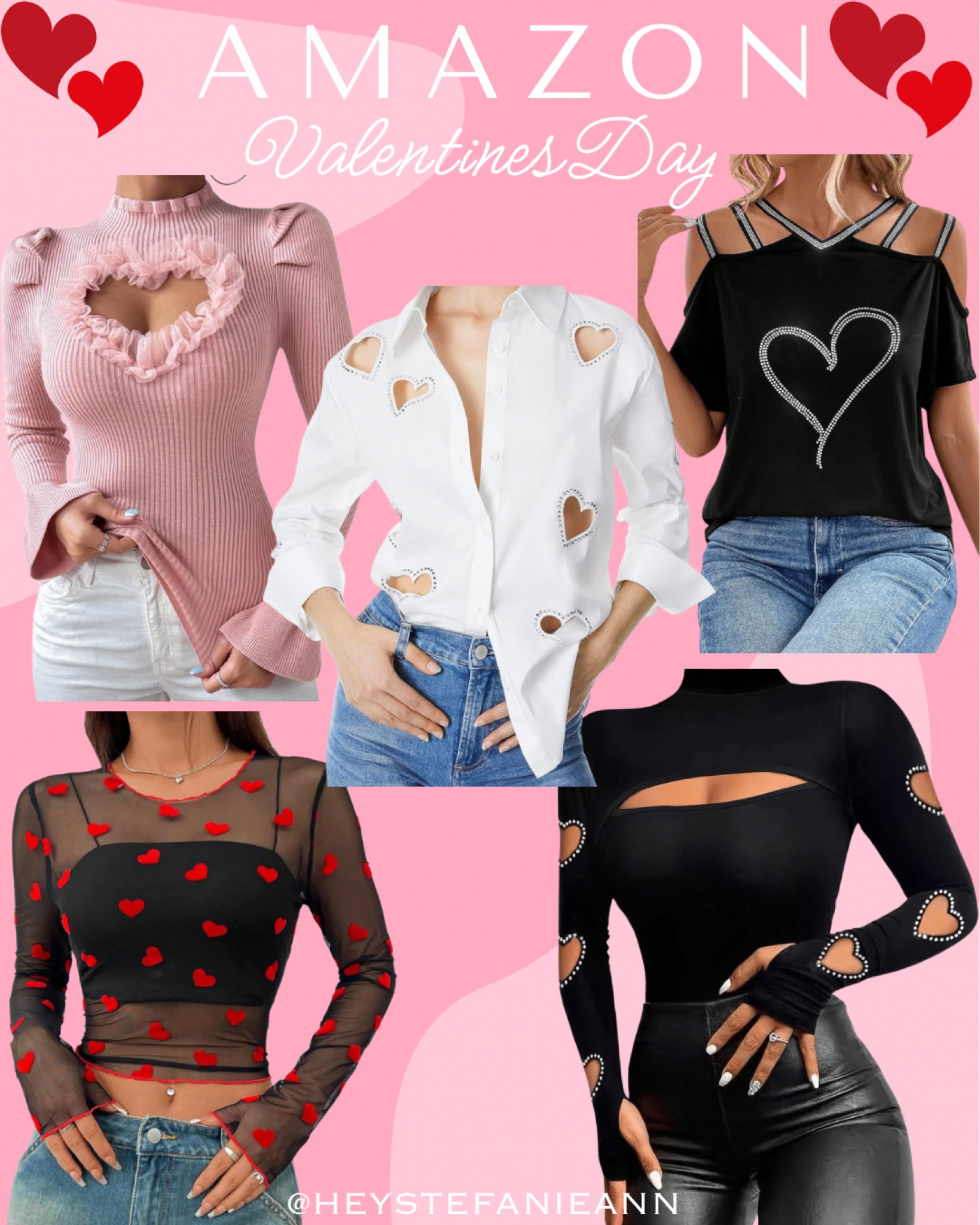 Valentines Day outfit ♥️

Valentine’s Day tops, pink top, red top, heart top, date night, date night outfit, Valentine’s Day, Amazon Valentine’s Day, heart handbag, heart purse, amazon bag


#LTKSeasonal #LTKFindsUnder50 #LTKItBag