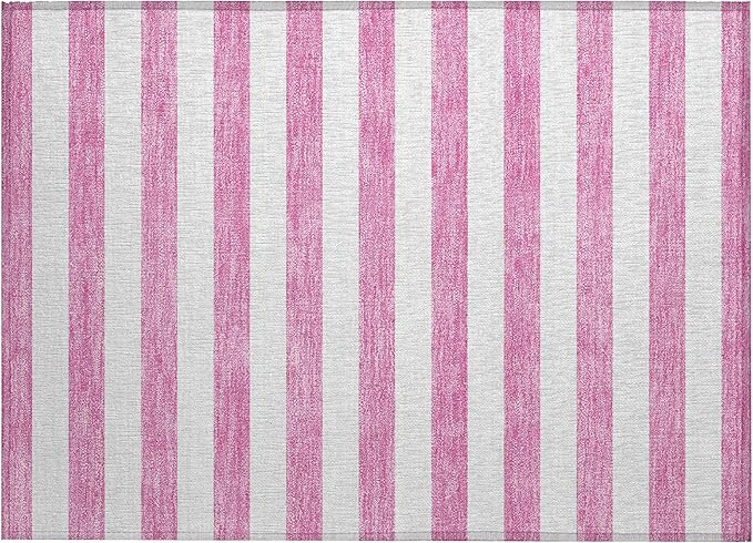 Addison Rugs Chantille ACN528 Pink 1'8" x 2'6 Indoor Outdoor Area Rug, Stain Resistant, Machine W... | Amazon (US)