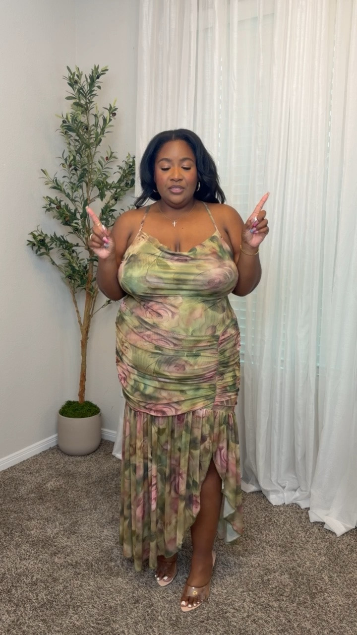 ✨ Amazon Summer Plus Size Floral Maxi Dress With Ruched Spaghetti Strap & Backless Ruffle 
✨ Sizing goes up to a 4X & it’s under $50!

#LTKootd #LTKgrwm #LTKPlusSize