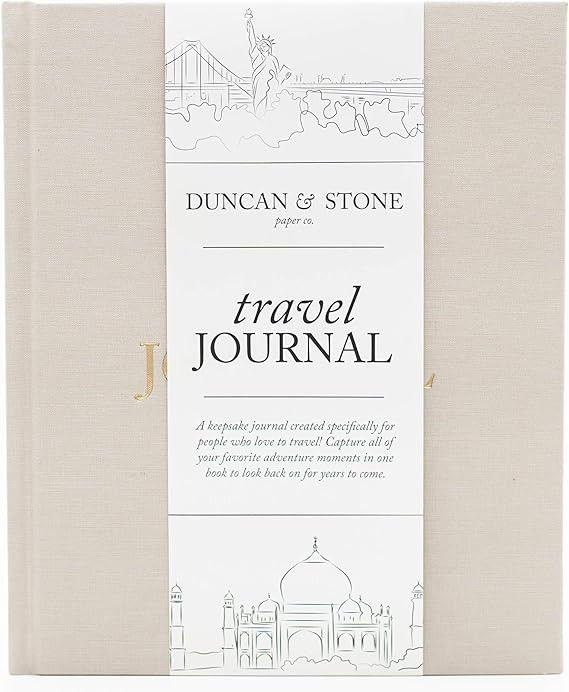 DUNCAN & STONE PAPER CO. Travel Journal for Women, Men (Sand, 110 Pages) – Adventure Journal to... | Amazon (US)