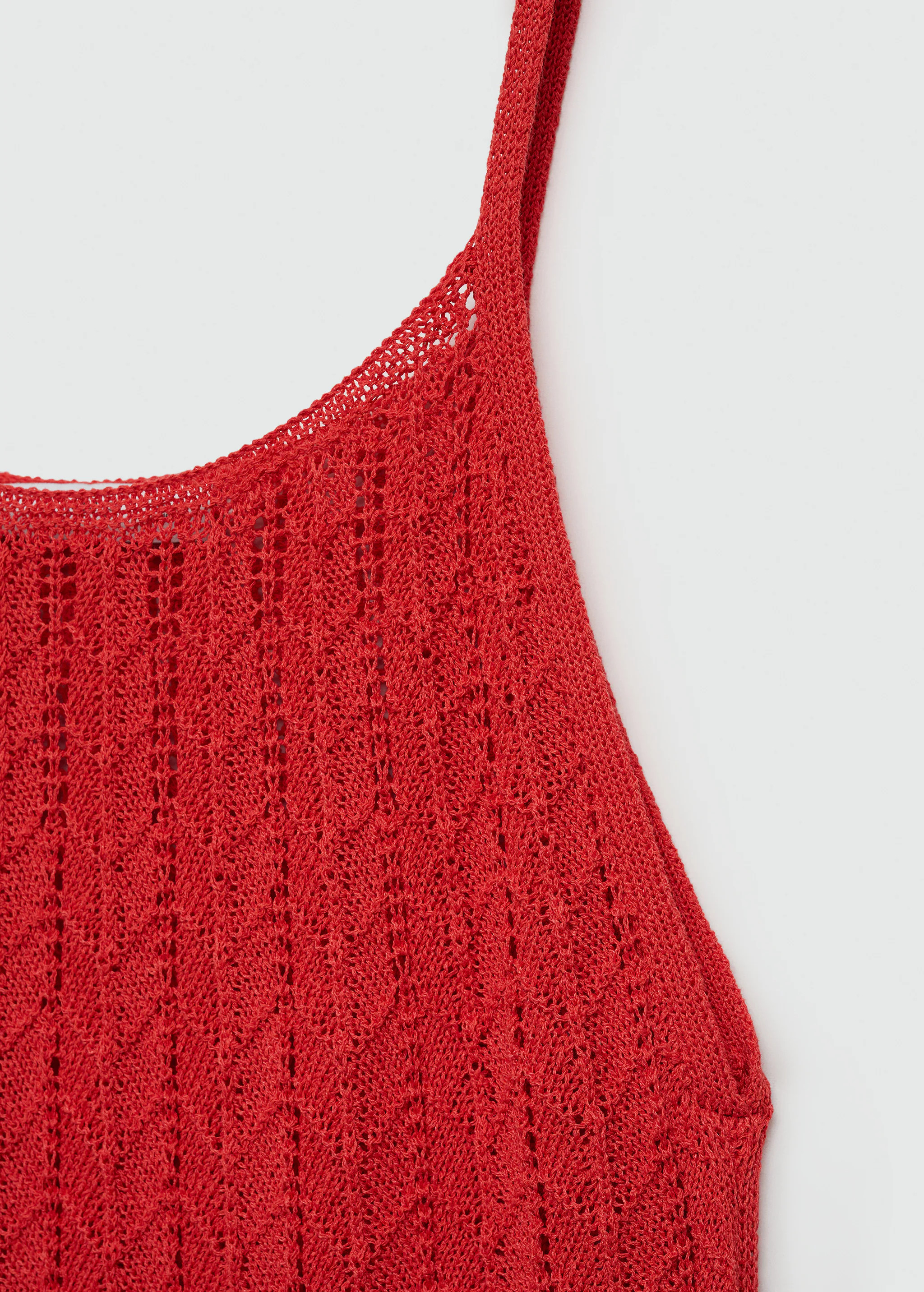 Openwork knitted dress with knots | MANGO (US)