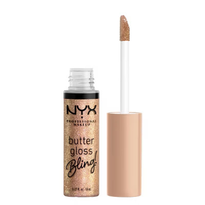 NYX Professional Makeup Butter Gloss Bling Non Sticky Lip Gloss - 01 Bring the Bling - 0.27 fl oz | Target