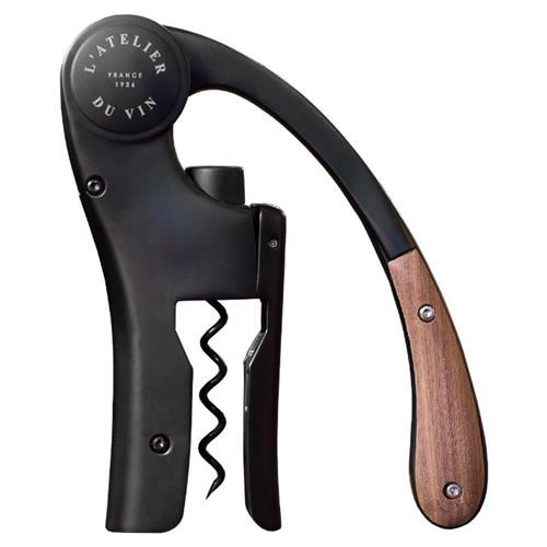 L'Atelier Du Vin Oeno Motion Modern Classic Black Wood Corkscrew | Kathy Kuo Home