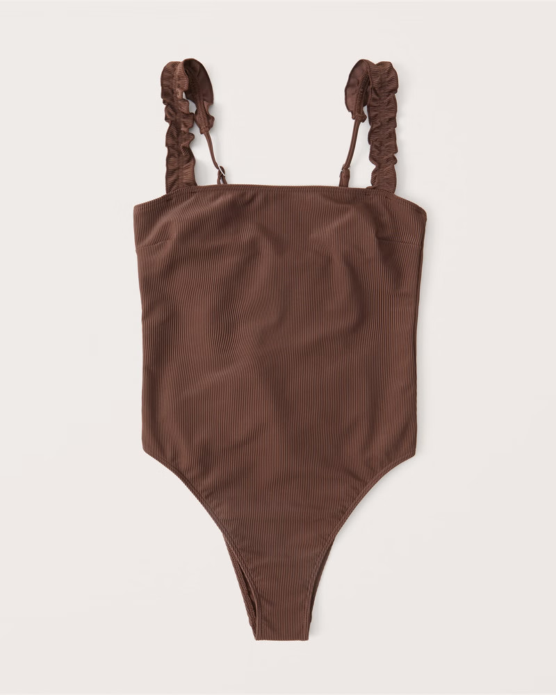 Ruffle Strap One-Piece | Abercrombie & Fitch (US)