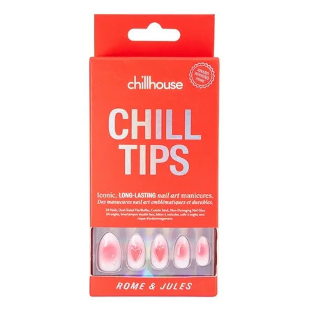 Chillhouse Chill Tips Press On Nails Rome & Jules Almond Style 30 Count | Walmart (US)