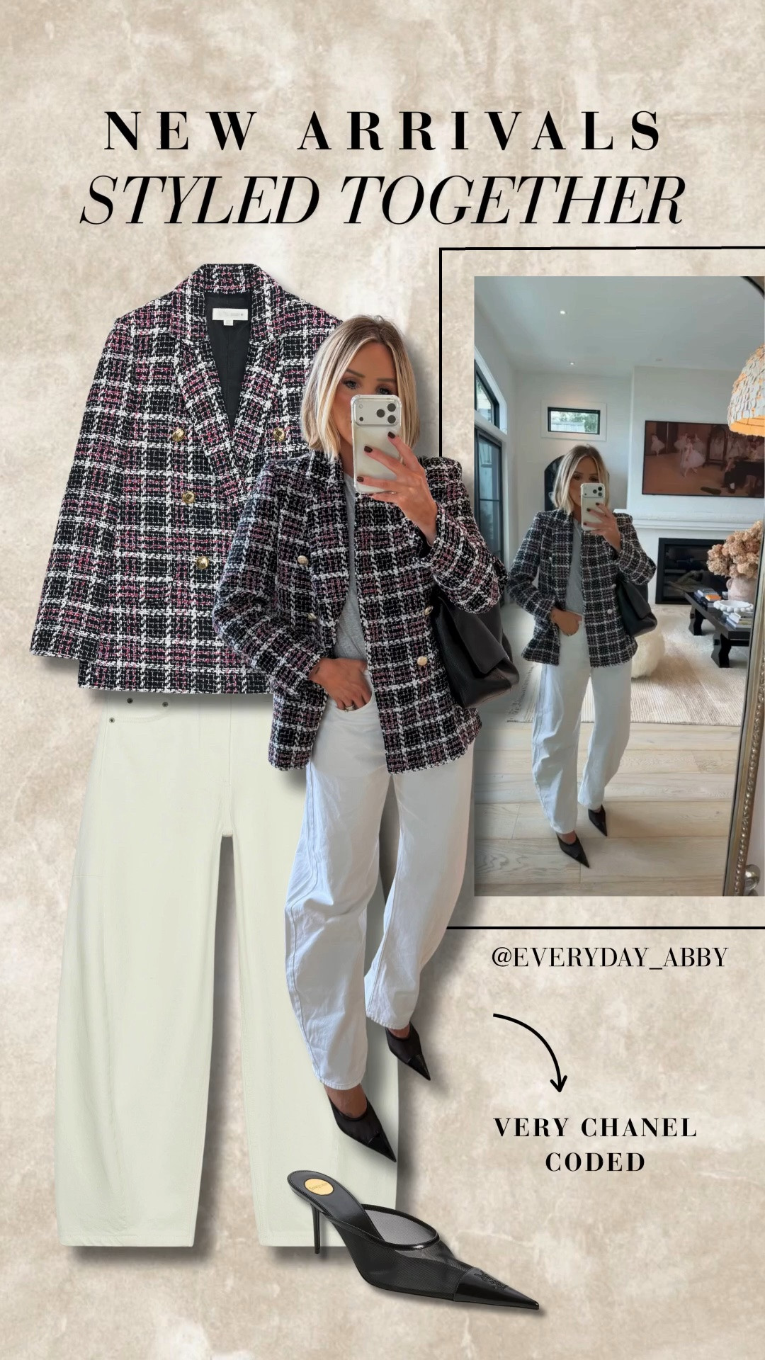 This blazer is giving me all the Chanel vibes 😍😍 I’m wearing a medium and a 28 in the jeans 💫

#LTKootd #LTKSeasonal #LTKdayinmylife