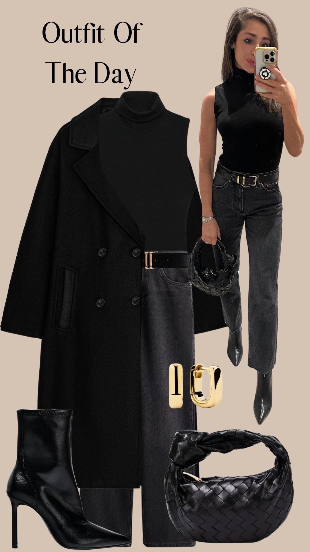 OOTD: Zara coat, Zara Top, Topshop Jeans, Zara boots, Bottega Veneta bag, Mango belt, Mejuri earrings 

#LTKautumn 

#LTKdatenight #LTKstyletip