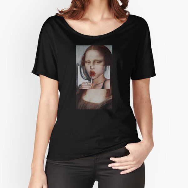 'Mona Lisa's Lollipop' Relaxed Fit T-Shirt by Robin- | Redbubble (US)