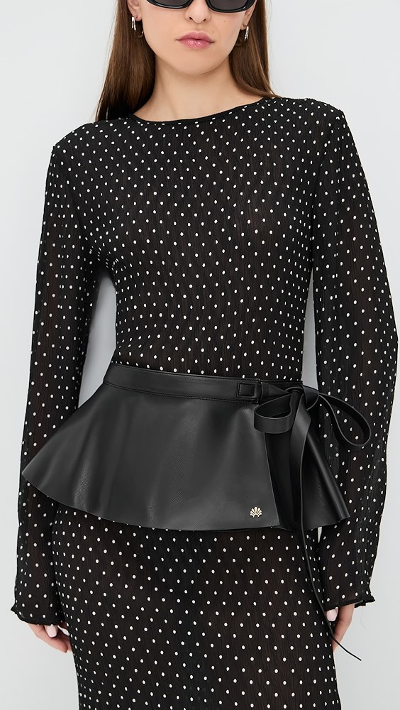 Faux Leather Peplum Belt | Shopbop