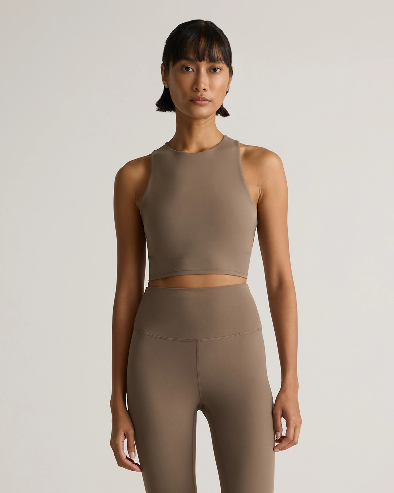 Ultra-Form High-Neck Cropped Tank | Quince
