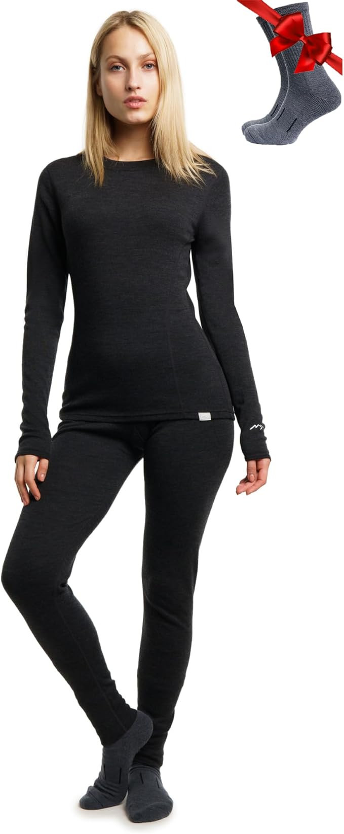 Merino.tech Merino Wool Base Layer Women Set - Heavyweight, Lite, Midweight Merino Thermal Underw... | Amazon (US)
