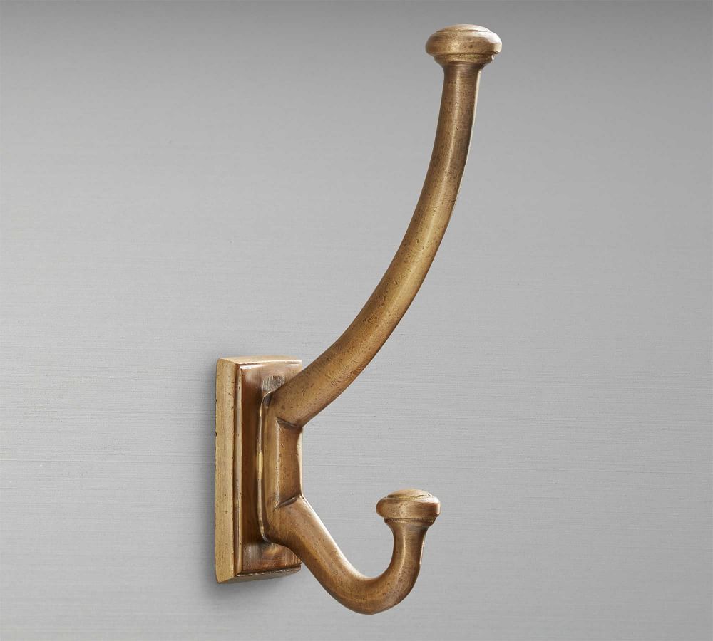 Pitted Metal Wall Hook | Pottery Barn (US)