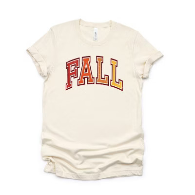 Simply Sage Market Women's Varsity Fall Ombre Short Sleeve Graphic Tee | Target