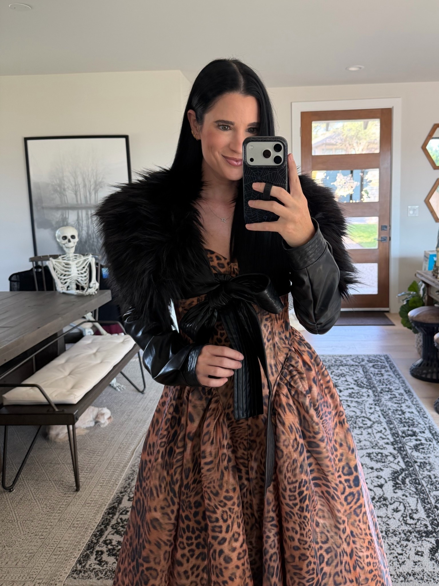 How STUNNING is this dress from @AKIRA?! I cannot get over the fit and the details. I’m in a size small.

I’m also loving this faux fur trip bolero. I’m in the size small. This is such a perfect piece for fall and winter!

#LTKOver40 #LTKTall