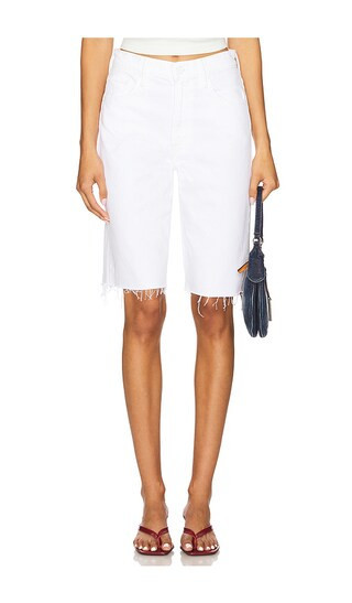 MOTHER The Maven Bermuda Fray in White. - size 24 | Revolve Clothing (Global)