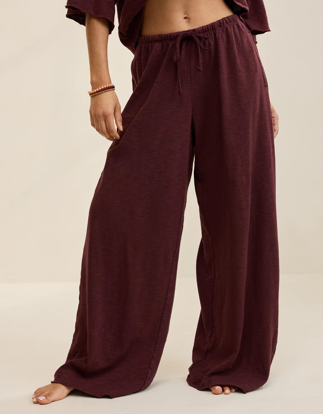 Aerie It's Casual Knit Slub Trouser | American Eagle Outfitters (US & CA)