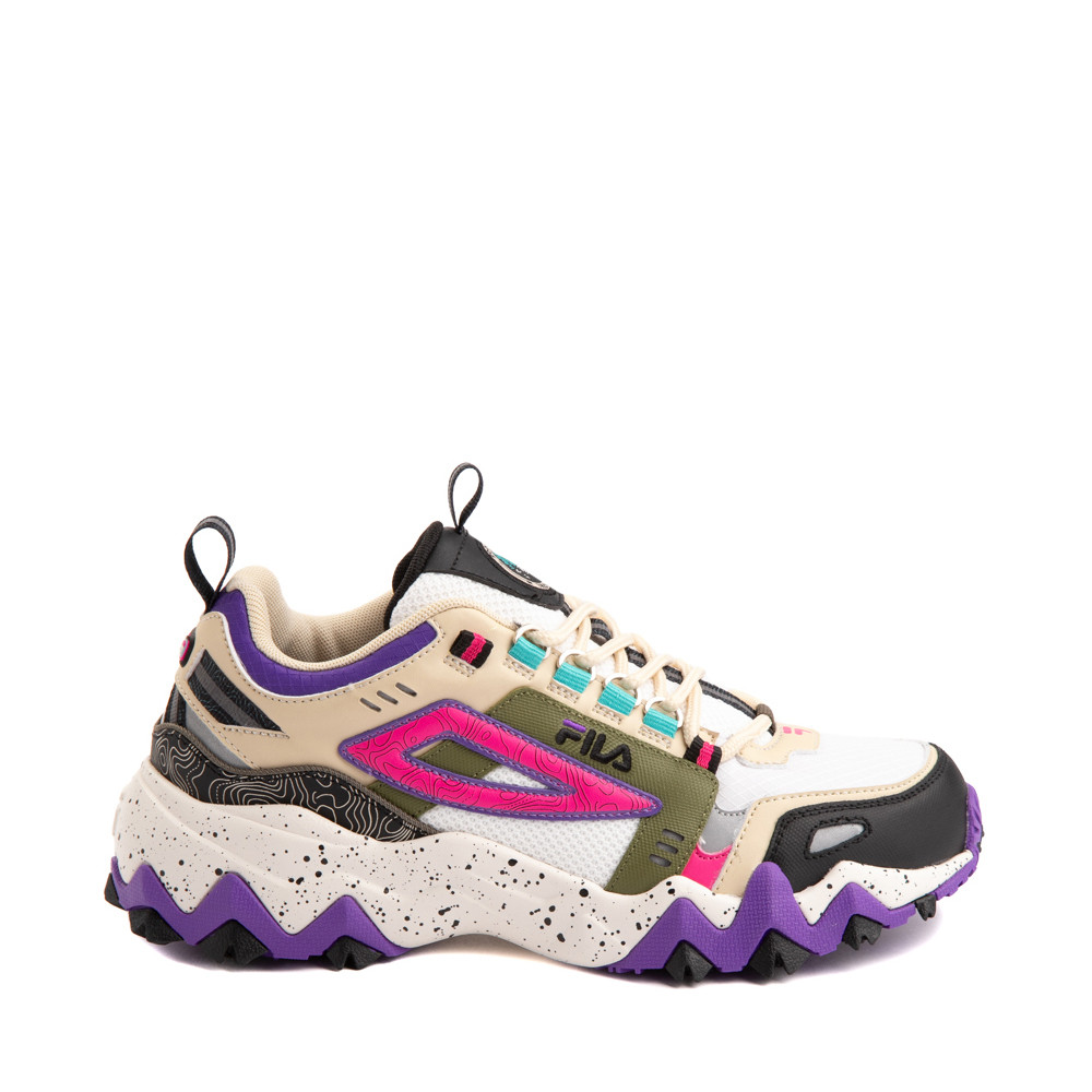 Womens Fila Oakmont TR Athletic Shoe - Gardenia / Thyme / Electric Purple | Journeys