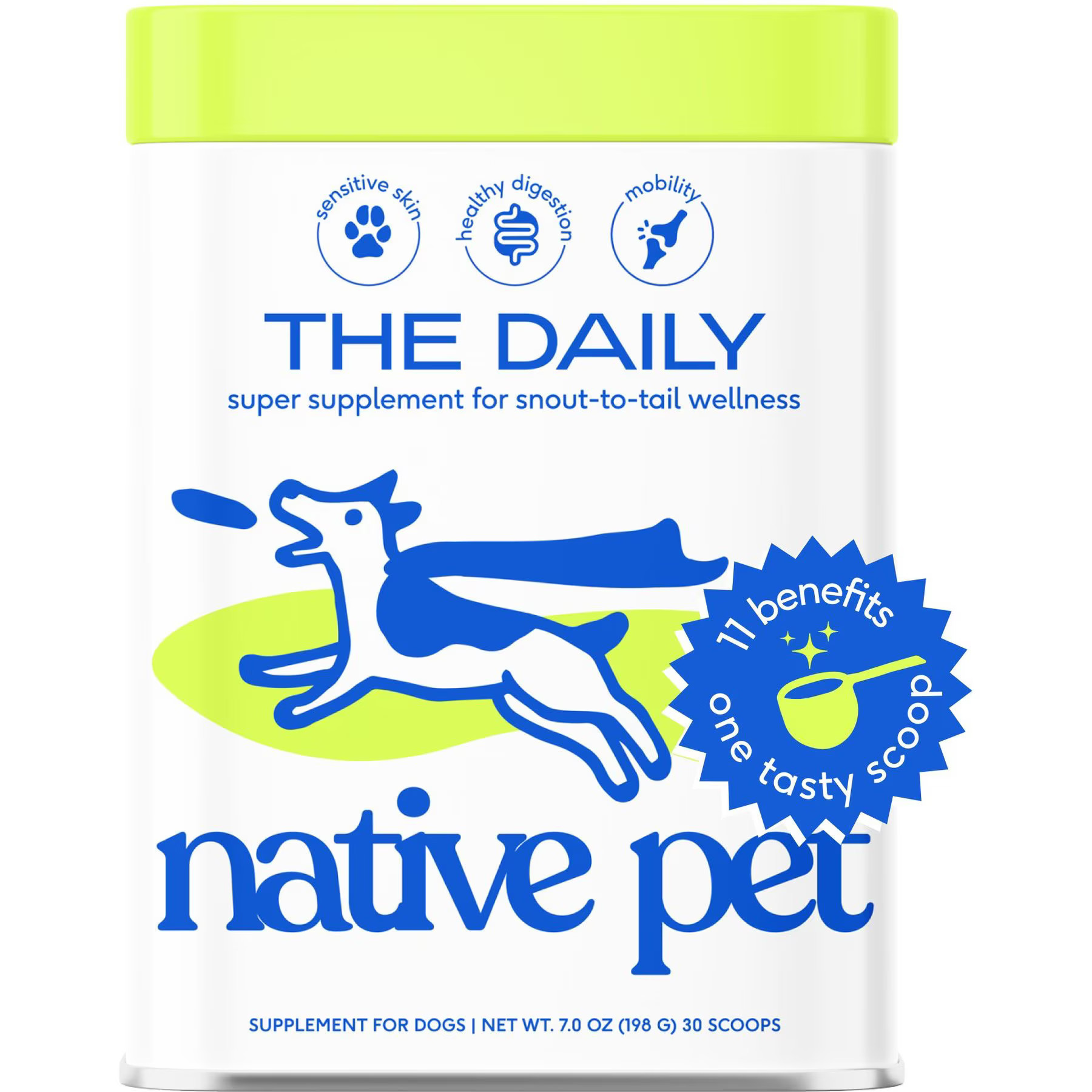 Native Pet The Daily Powder 11-in-1 Supplement for Dogs, 7-oz | Chewy